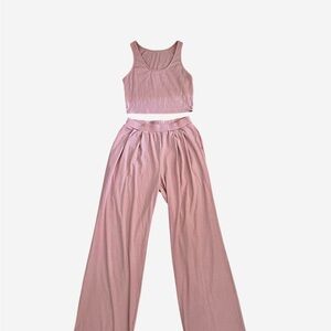 Women's Pink Two-Piece Set